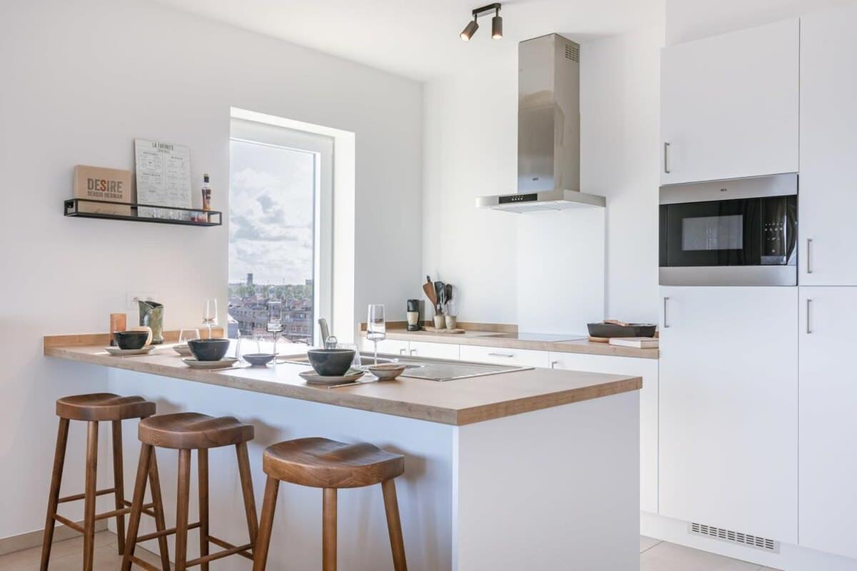 Huswell - Lovely New Apartment At The Harbor + Parking Brugge Ngoại thất bức ảnh